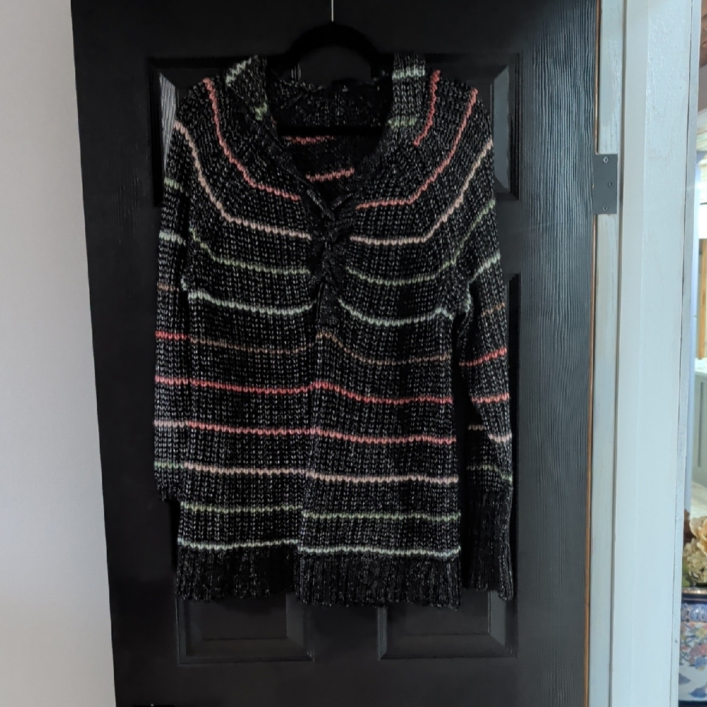 Torrid Multicolor Striped Hoodie  Sweater